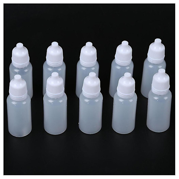 10 stk. Plastikflaske Dråbeflaske 15ml