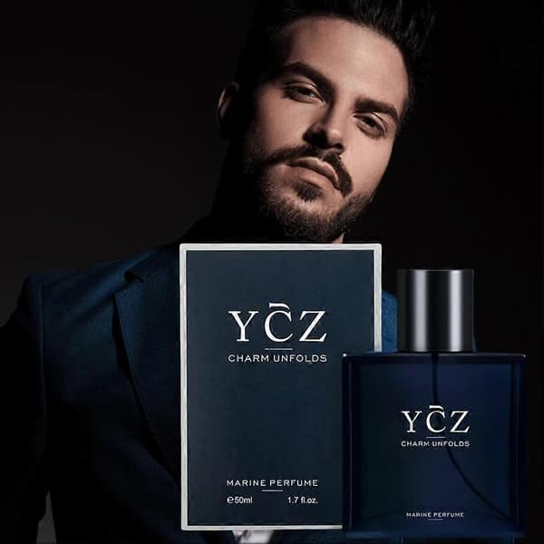 Blå herrparfym 50ml EDT Långvarig fräsch akvatisk parfym