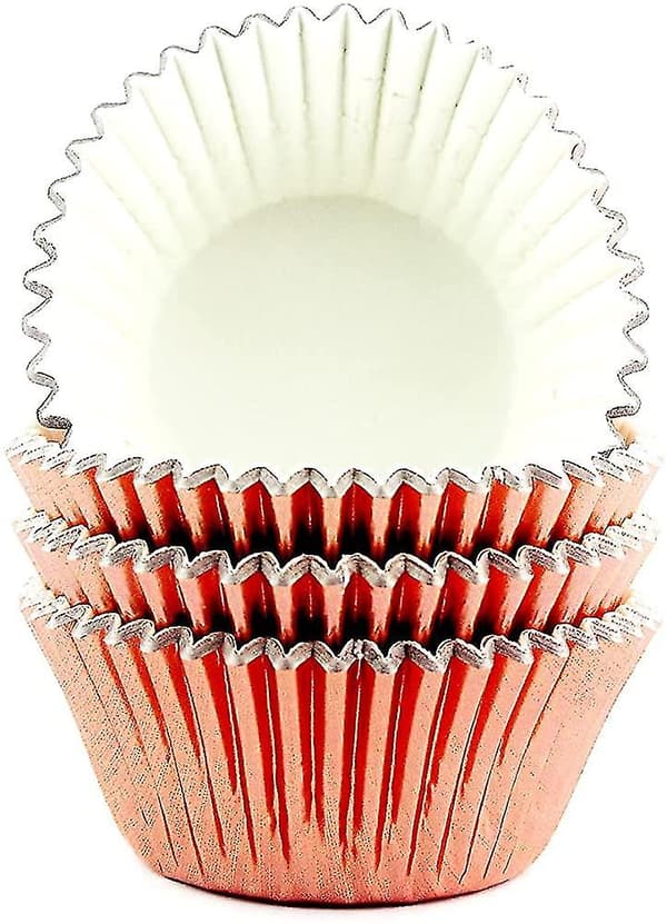 Cupcakeforme, Folie Metallic Cupcakeforme Standard Bagekopper 100 stk (marineblå