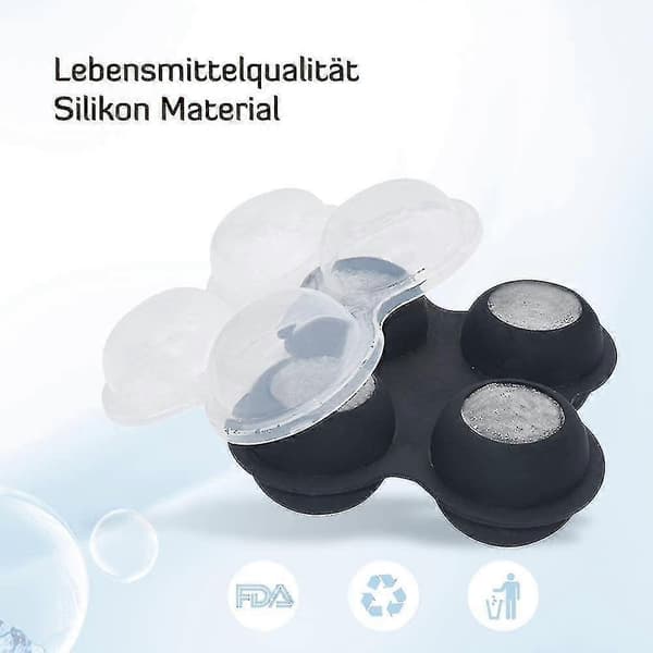 Isterningeform i pink form, isboldforme 4 stk. isterningbeholder silikone