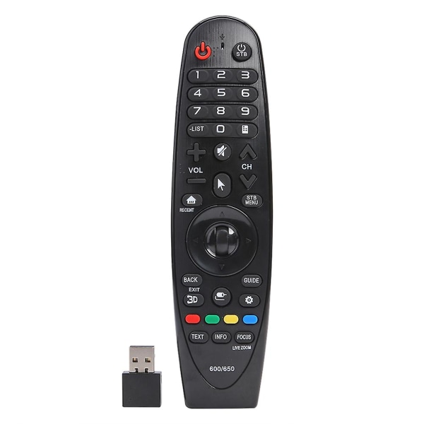 Smart Tv-fjernkontroll for Lg Magic Remote An-mr600 An-mr650 42lf652v 49uh619v Tv-fjernkontroll erstatning med usb-mottaker