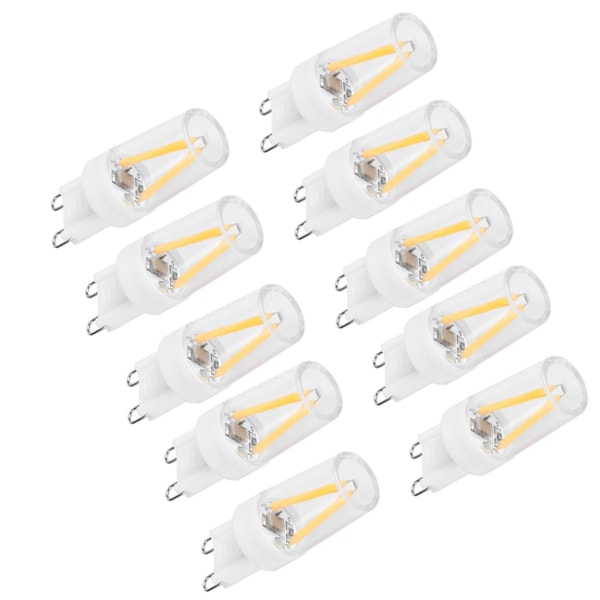 10 stk G9 Base LED-lyspærer 1,5w Ac110v Bi-pin-pære for lysekrone taklampe vegglampe