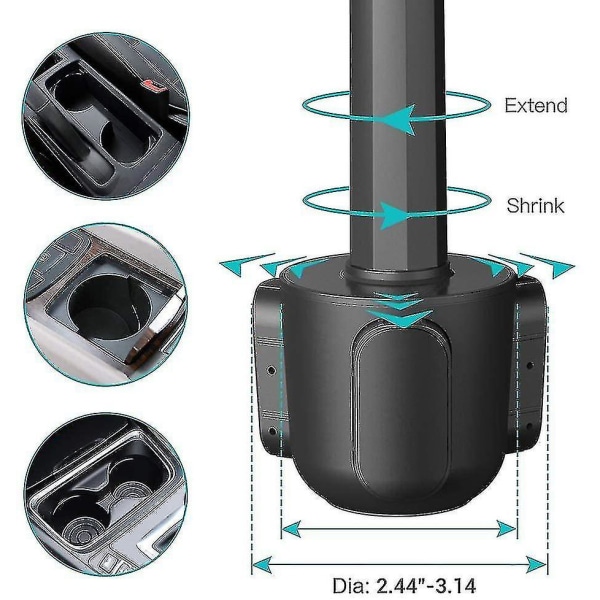 Bilstativ for nettbrett i koppholder, Universal nettbrett smarttelefon bil