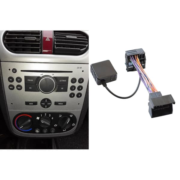Audio Bluetooth 5.0-mottagare Aux-adapter för Opel Astra Cd30