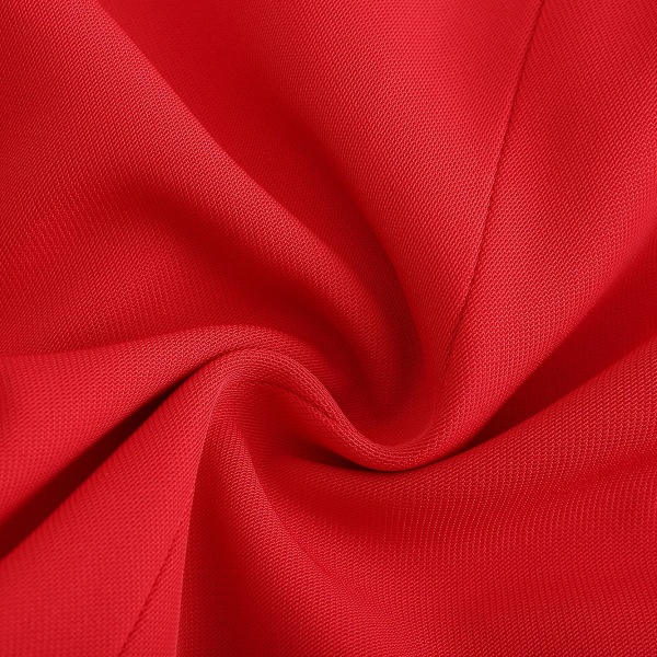Yynuda Dam 2-delad Elegant Office Lady Professionell klänning Dubbelknäppt affärsdräkt (kavaj + kjol) Red L