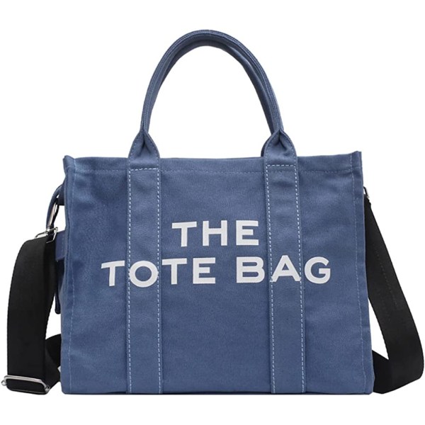 Tote Bags for Women Handbag Tote Veske med glidelås Canvas Crossbody Bag for kontor, reiser, skole