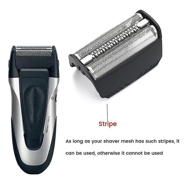 30b barberblad for Braun 310 erstatningsbarbermaskinnettingsdeksel svart