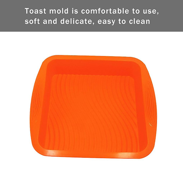 Kageform Silikon Firkant Brødform Non-stick Farvet Bageplade