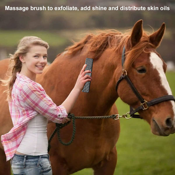 Hästmassageborste, hästmassageborste, hästskötselborste