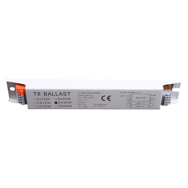 220-240v Ac 2x36w Wide Voltage T8 Elektronisk Ballast