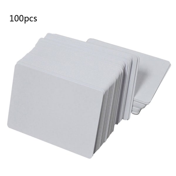100 Premium White Blank Inkjet Pvc ID-kort Plast dobbeltsidige utskriftskort
