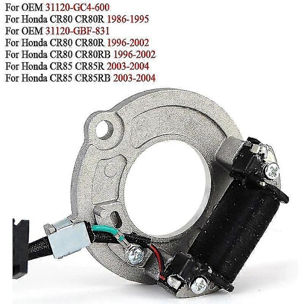 Stator Spole Til Honda CR80 CR80R 1986-2002 CR80RB CR85 CR85R CR85RB CR 80 80R 80RB 85R/RB 2003-2004 31120-GC4-600 31120-GBF-831