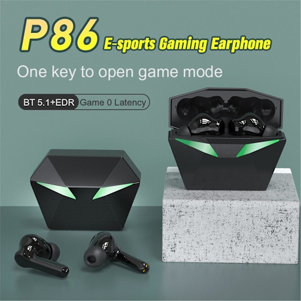 P86 In-Ear Headset Tws-øretelefoner Trådløse Øretelefoner Hd Spejl Bluetooth Hovedtelefon