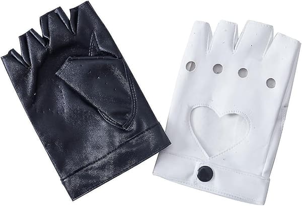 Danganronpa Hvide Sorte Monokuma Cosplay Handsker - Halloween Tilbehør