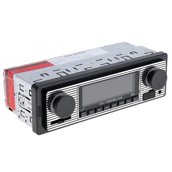 Lcd 12v Auton Fm-radio, Retro-auton stereovastaanotin Aux Bluetooth Usb Mp3 -radiosoitin Auton äänentoistolaite Kojelaudan vastaanotin