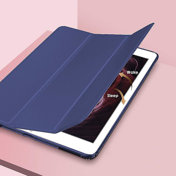 Etui til iPad 7. generasjon med automatisk søvn/våkne-funksjon, rebound trifold smart etui for