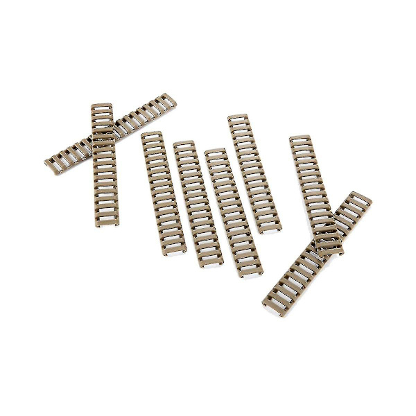 8 st Polymer Soft Easy Install Ladder, 18 Slots, sandfärg