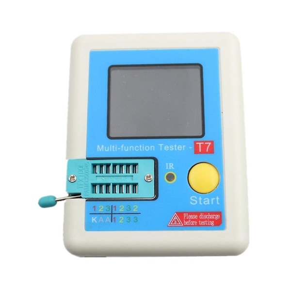 Lcr-t7 Ny Transistortester Tft Diode Triode Kapasitansmåler Lcr Esr Meter Multifunksjonstester