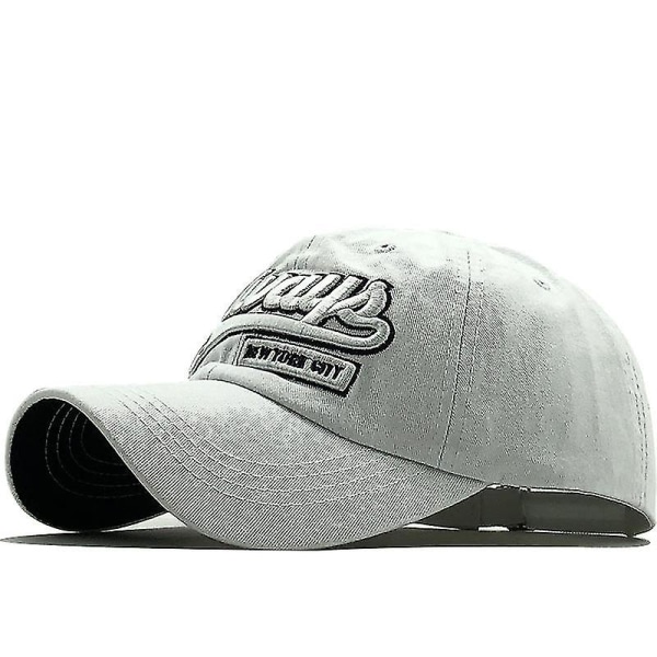 Het fiskben herr basebollkeps dam snapback fiskebroderi pappa hatt man barn lastbilskeps sommar fiskare herr keps white 55-61cm