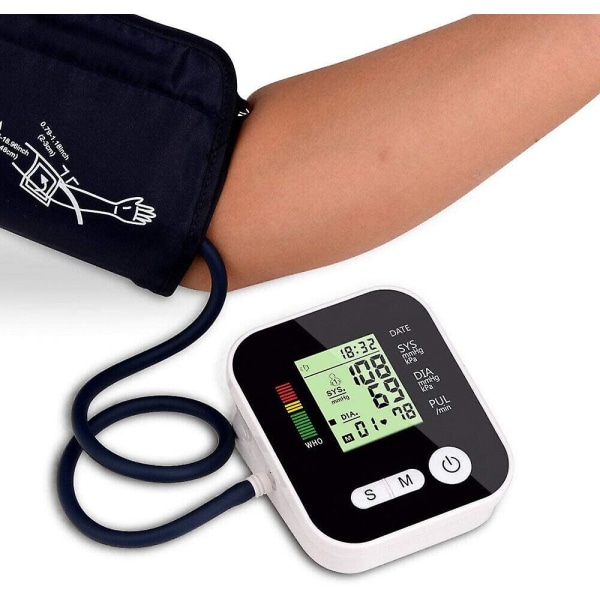 Auto Digital Arm Blodtryksmåler Bp Cuff Machine Gauge Sfygmomanometer
