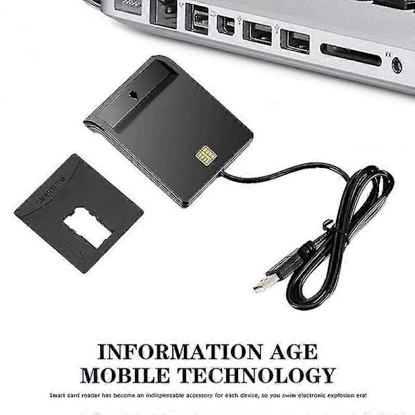 ROCKETEK SCR1 USB 2.0 Smart CAC Kortlæser ID SIM Bankkort Adapter