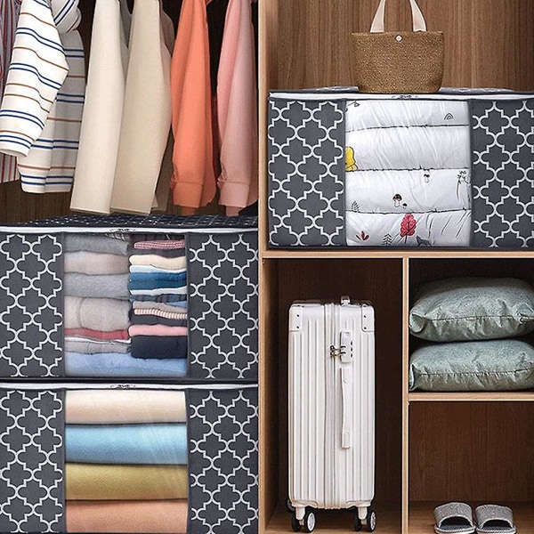 Täcke förvaringsväska dragkedja stängning kläder arrangör non-woven tyg
