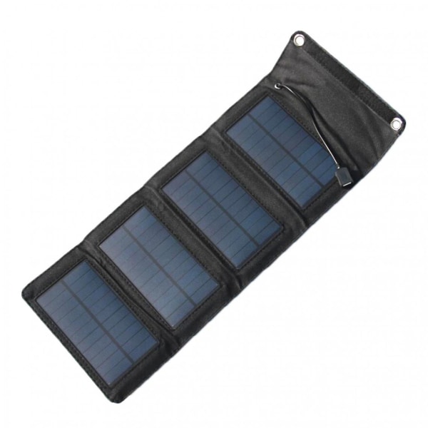 7w solcellepanel batterioplader udendørs foldbar bærbar solenergi powerbank