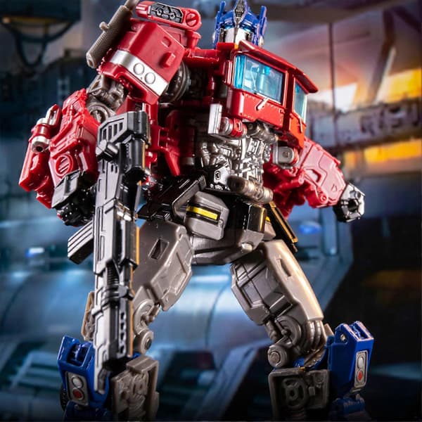 Transformationsrobot Cartoon Barnpresent Legering Optimus Primes Actionfigur Robot för Barn