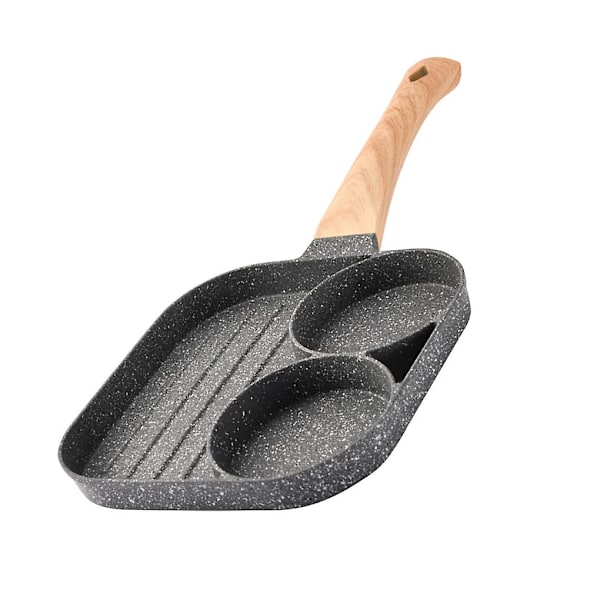 Stegepande med Non-Stick Belægning i Aluminium Legering til Komfur, Morgenmadsproducent