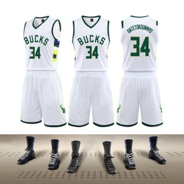 #Nba 22/23 Bucks 23 Jersey Lasten Aikuisten Koripalloasusetti 4XL
