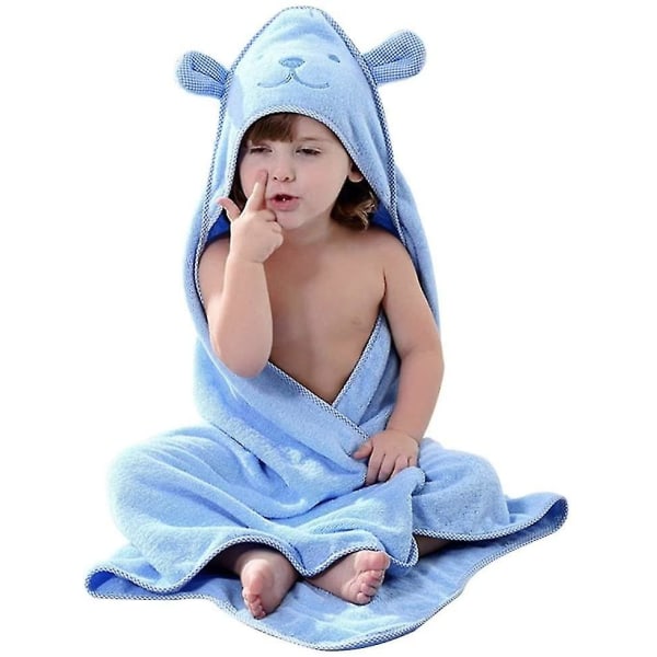 Baby badehåndklæde med hætte Nyfødt tæppe Bomuld Blødt Absorberende Hooded Beach