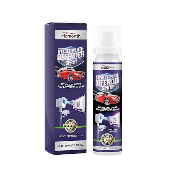 Osynlig Skyddsspray för Fordon Klarlack Långvarig Effektiv Osynlig Skyddsspray för Registreringsskylt 100ml