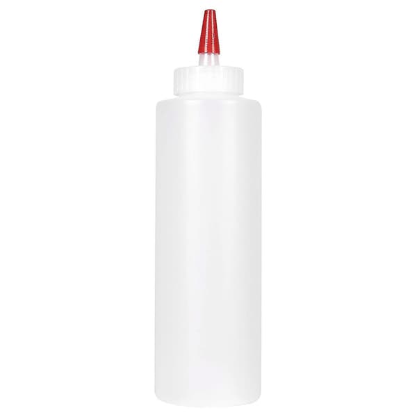 6 st klämflaskor för såser - 473 ml - Behållare för ketchup, grill, s