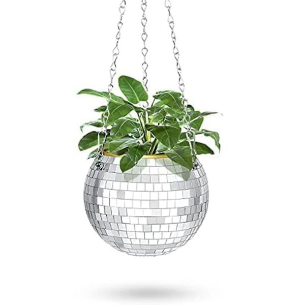 Discokule Planter Speilball Med Krok Og Trestativ For Skrivebord Hengende Discokule Planter Potte