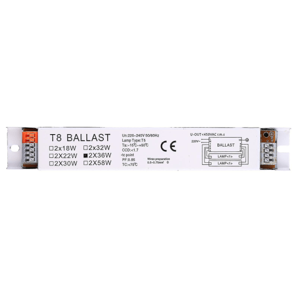 220-240v AC 2x36w Bred Spænding T8 Elektronisk Forkobling Fluorescerende Lampe Forkoblinger