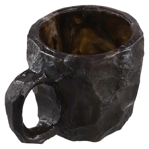 Elegant Geode Kristall Kaffemugg - Mineralkristall Kaffekopp Kvartssten Kopp, Idealisk för Varma Drycker C