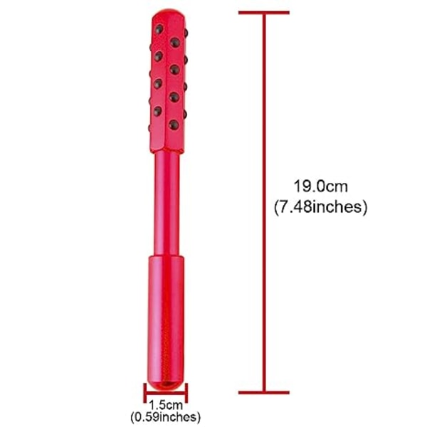 Skjønnhetsmassasjeger Germanium Roller Ansiktskropp Hudpleie Oppløftende verktøy red beauty stick