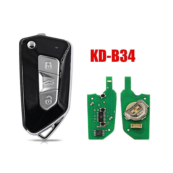 Keydiy B34 Fjärrkontroll Bilnyckel Universal 3 Knappar För Gol