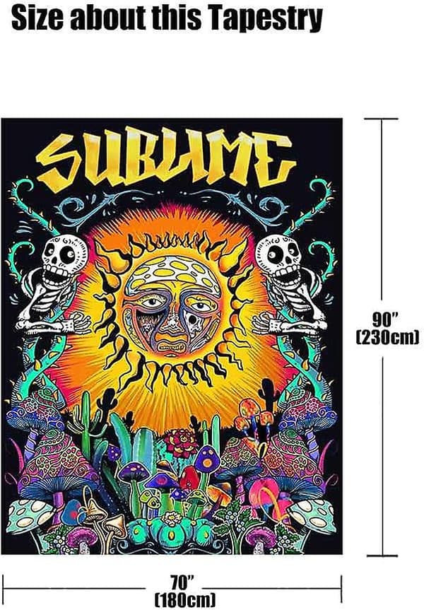 Sublime Sun -seinävaate, 70\"90\" (180cm230cm)