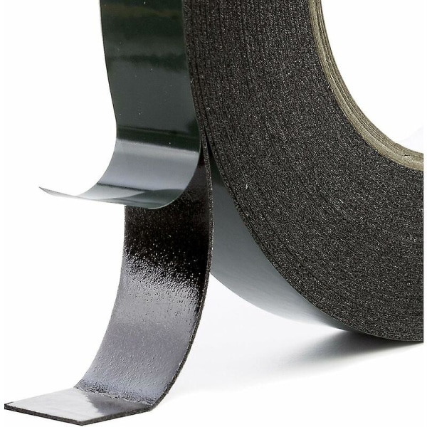 10 mm X 10 m kraftig dobbeltsidig svart tape (pakke med 2) Perfekt tape for  slitesterk montering og egnet for biler, lister cfc0 | Fyndiq