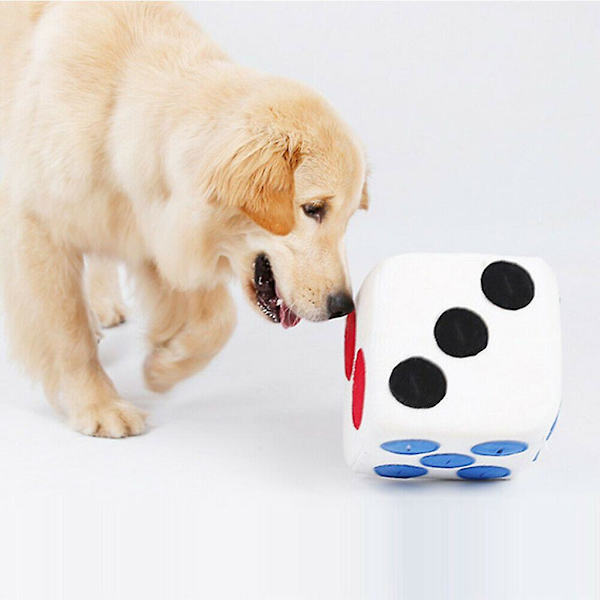 Plush Terning Hundesleketøy Snuseteppe Magiske Kast Pluss Terning Hunder