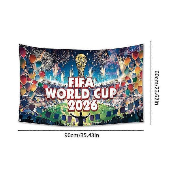 VM 2026 - 1: Hengende Flaggbanner 60*90cm