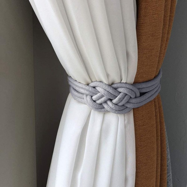 Magneettinen verho solmiot Yksinkertainen tyyli solki drape solmio takaisin  verhot Holdbacks ikkunan koristelu eaf4 | Fyndiq