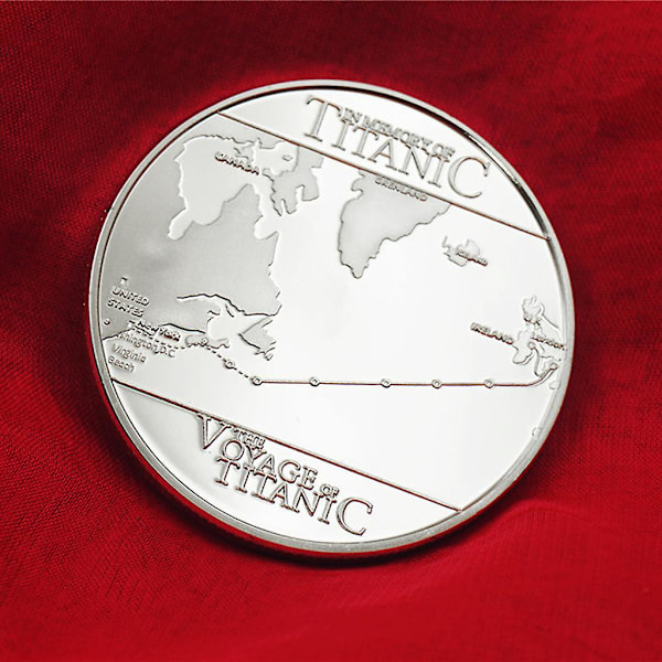 Samlemynt Titanic Mønster Minneutgave Utfordringsmynt Gave Jernlegering Materiale Mynt Perfekte Gaver for Myntsamlere