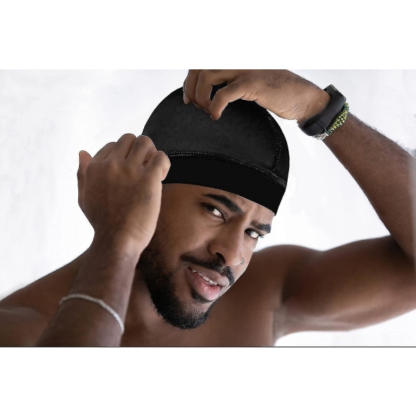 2 stk Silky Stocking Wave Caps, Doo Rags Compression Capwanan