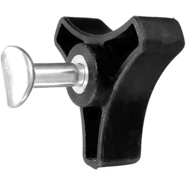 Trekantmutter for gressklipper, skrue, mutter, trekantgrep, knott, mutter, bolt, reservedeler (svart) (1 stk.)