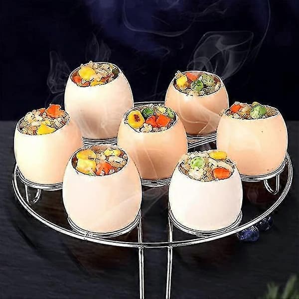 Æggeskalsfjerner, æggeåbner, rustfrit stål ægknuser, æggeskalskutter, rustfrit stål køkkenredskab til blødkogte æg og æg