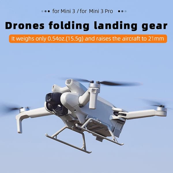 For Mini 3 Landing Gear, Foldable Extension Legs For Dji Mini 3 Pro Rc Drone