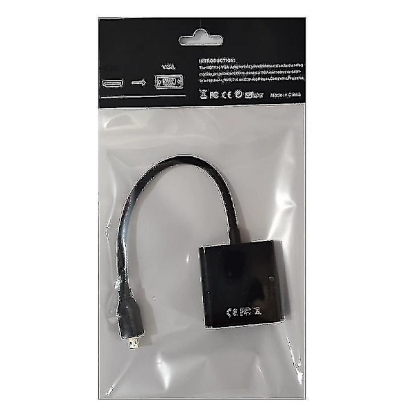 Micro Hdmi til Vga-konverter Micro Hdmi til Vga videokonverteringskabel 1080p 0,2m2pack