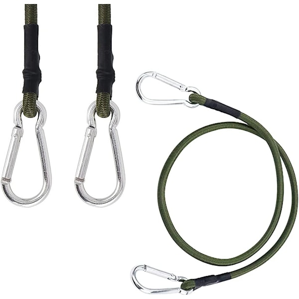 2 elastiska band med krokar, längd 90 cm, elastiska band för